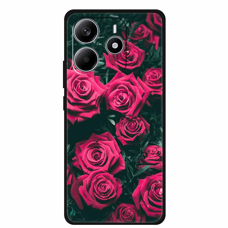 Для Redmi Note 14 4G ГЛОБАЛЬНЫЙ Чехол Животные Мягкий Силиконовый ТПУ Чехлы для Телефона Задняя Крышка для Xiaomi Redmi Note14 4G Защитник Coque