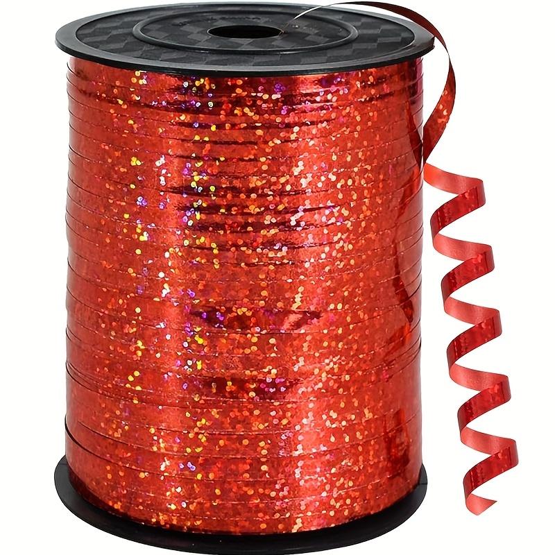 1roll 250m Laser Ribbon, Mixed Color, for Gift Wrapping, Handicraft, Wedding Party Decoration