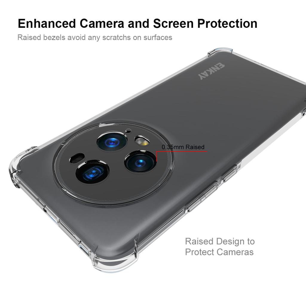 ENKAY HAT PRINCE For Honor Magic5 Pro Drop-proof Phone TPU Case Anti-slip Strip Edge Phone Cover