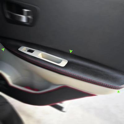 Мягкий кожаный чехол на дверной подлокотник для Nissan Qashqai J10 2007 2008 2009 2010-2015, внутренняя отделка подлокотника двери