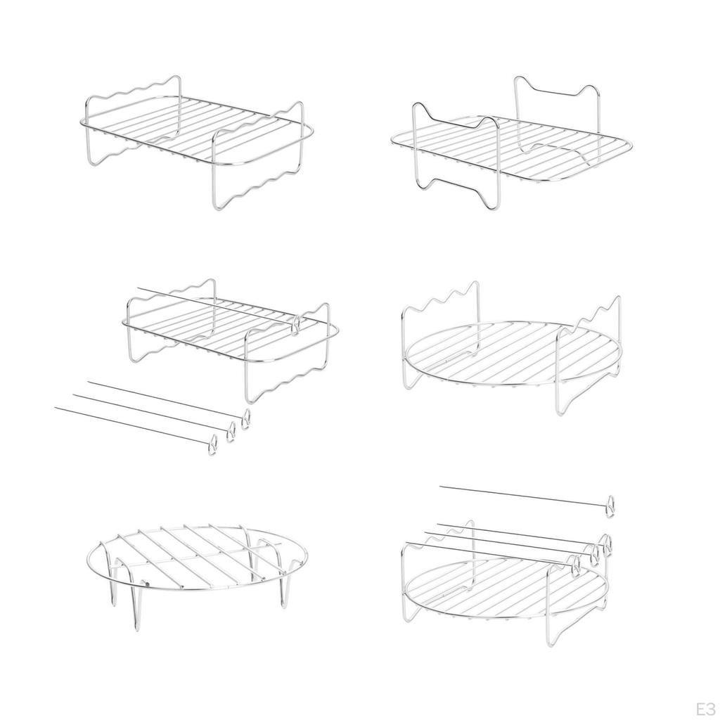 Аксессуары для фритюрницы Стойка для барбекю для универсальной охлаждающей полки для духовки