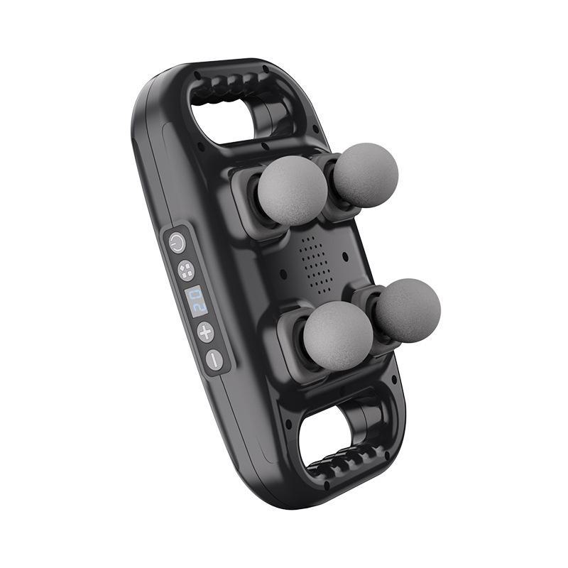 Премиальный беспроводной массажный пистолет с шестью головками для расслабления мышц и высокочастотной вибрации