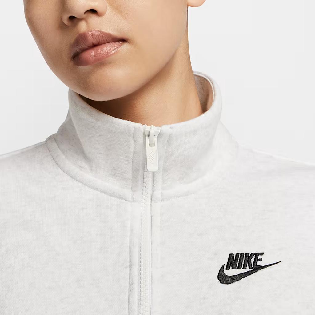 Nike Спортивный клуб Универсальный Удобный Модный Однотонная толстовка Женские толстовки Белый DQ5839-051