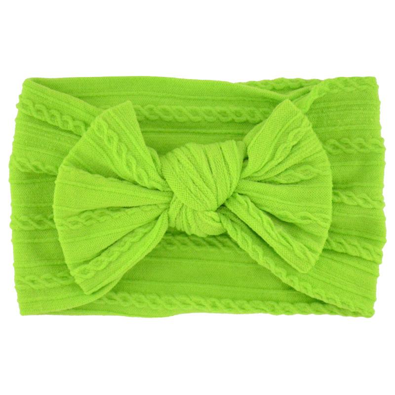 Baby Girls Bow Headbands, Soft Elastic Nylon Hairbands for Infants Toddlers