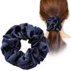 Golden Velvet Fabric Hair Band Gypsy Large Intestine Ring French Retro High Elastic Satin Hair Rope Accesorios Mujer