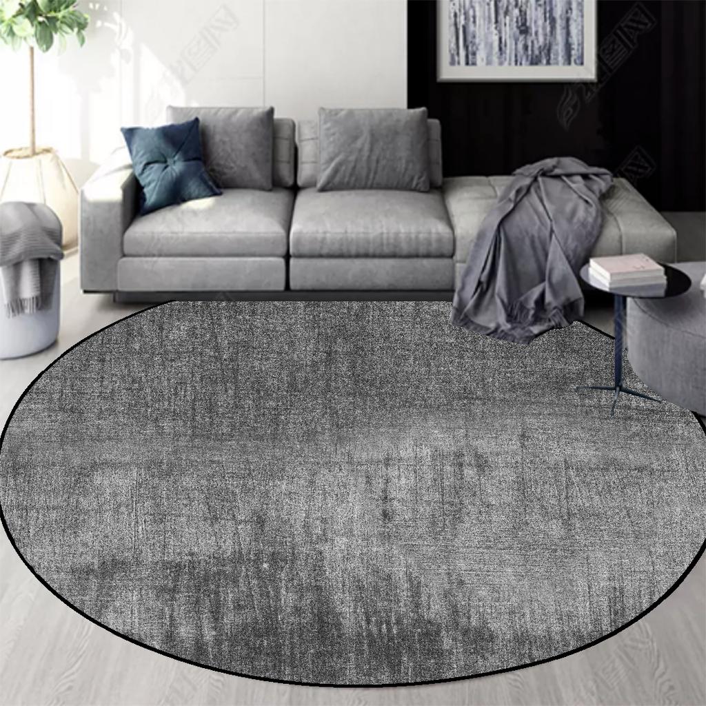 INS Round Carpet Living Room Decoraiton Abstract Luxury Style Large Room Lounge Rug Bedroom Decor Soft Fluffy Study Chair Mat