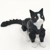 Реалистичная черная кошка, модель-игрушка, напечатанная на 3D-принтере, с подвижными суставами