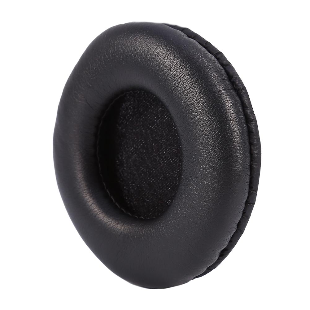 Soft Replacement Ear Pads Cushion PU Leather Soft Foam For Headset Headphone Black