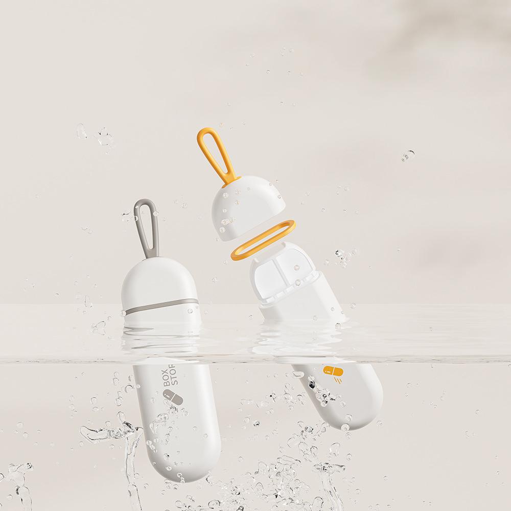 Мини Портативный Органайзер для Таблеток Разноцветный 3 Отделения Маленький Футляр для Таблеток Дорожный Органайзер для Лекарств Карманный Бокс для Витаминов и Пищевых Добавок Рыбий Жир