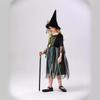 Halloween Party Adult Children Stage Show Green Mesh Witch Dress Parent-Child Costume