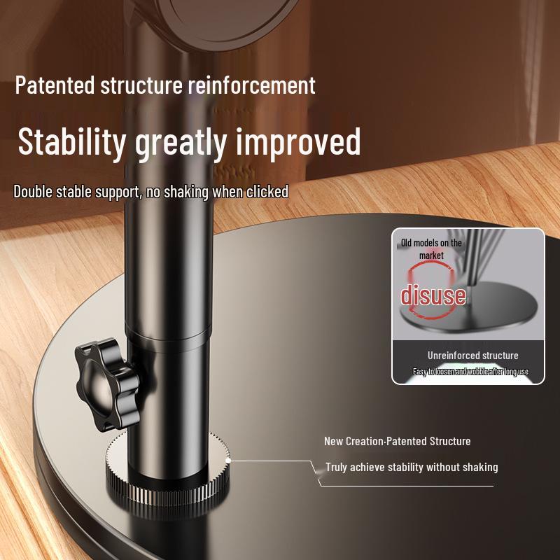 Adjustable Multi-Functional Boom Arm Stand for Phones & Tablets - Ideal for Desktop Video Recording and Live Broadcast