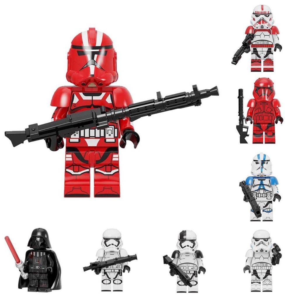 Blocks Minifigures Buliding Bricks Figures Stormtrooper Darth Vader