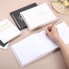 9x7" Книга для подписей гостей Элегантная свадебная книга для гостей Книга воспоминаний с ручкой для подписи с бриллиантом и поздравительной открыткой для свадьбы Дня рождения