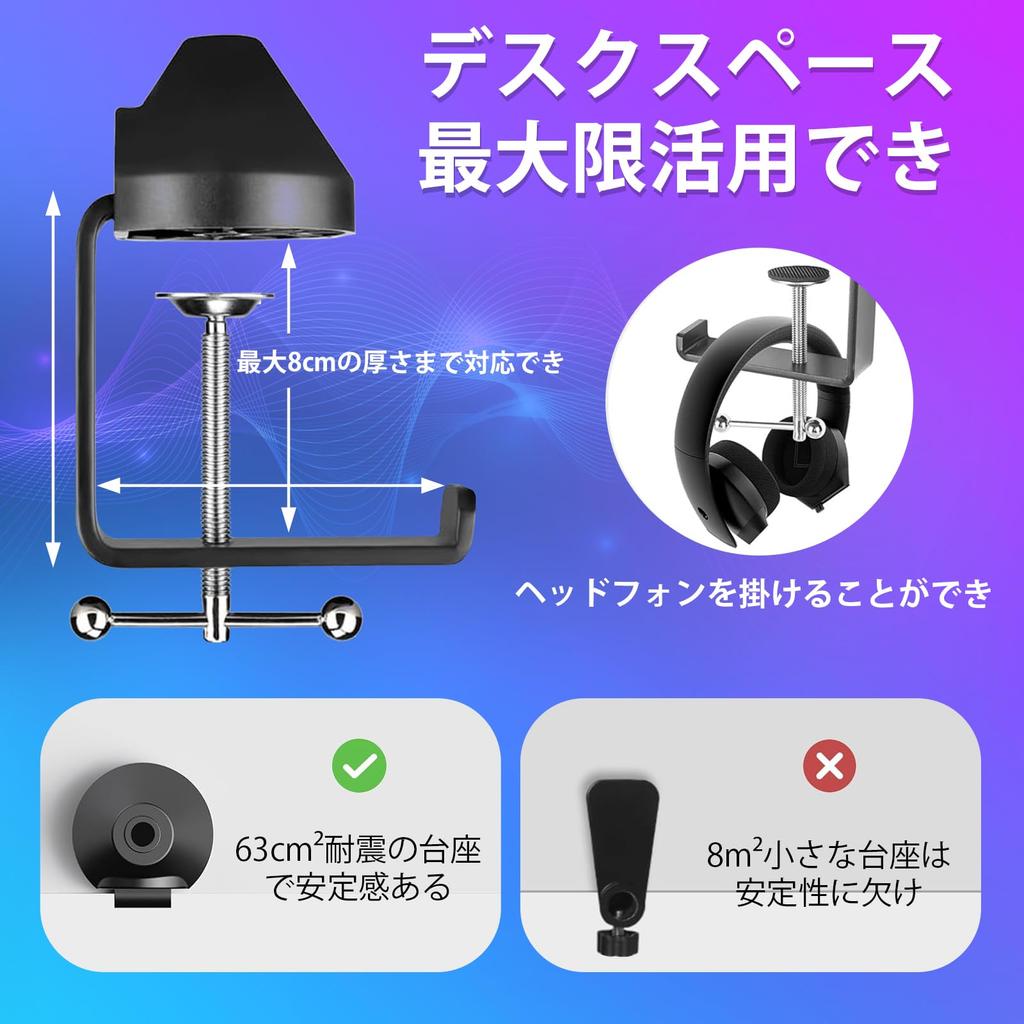 Foldable Microphone ArmStand, Metal Suspension Boom Scissor Arm with Adjustable Angle, Anti-Vibration, for Condenser Microphones, Streaming,