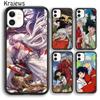 Krajews Аниме Инуяша Мягкий Чехол для Телефона для iPhone 14 5 SE 6s 7 8 plus X XR XS 11 12 13 pro max Samsung S21 S22 ultra