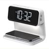ADESSO Alarm Clock Digital Wireless Charging Clock with Bed Light White QA-04
