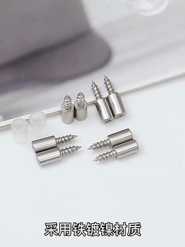 10 шт. саморезов, держатель для пластины, кронштейны для перегородки шкафа, фиксированные винты, опорные штифты для полок с нескользящей втулкой