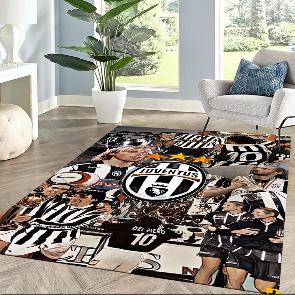 Juventus Area Rug Perfect For Balcony Playrooms Bedrooms Entryway Antislip Rug Office Home Decor Wedding Party Gift