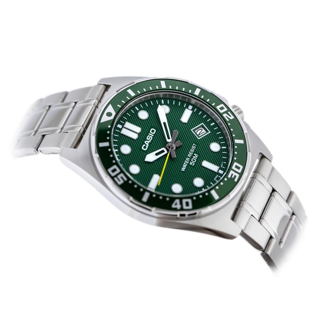 Casio Серебряные часы MTD-135D-3AVDF
