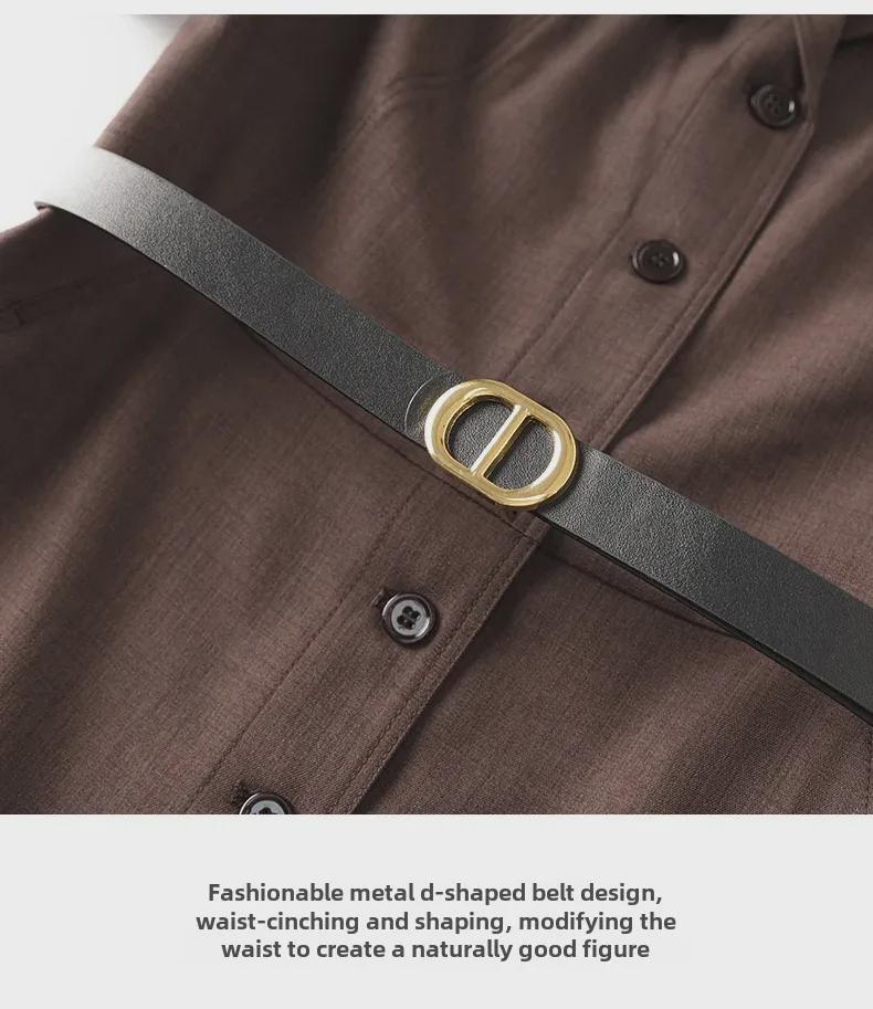 Французский шик для поездок на работу: Премиум легкое роскошное женское платье-костюм