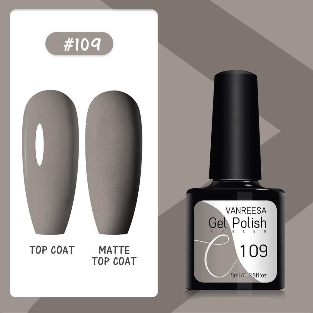 VANREESA Набор гелей для ногтей 111 цветов Гель-лак для ногтей Soak Off Базовое покрытие Верхнее покрытие Маникюр для ногтей УФ-светодиодный полуперманентный лак Стойкий гель для дизайна ногтей