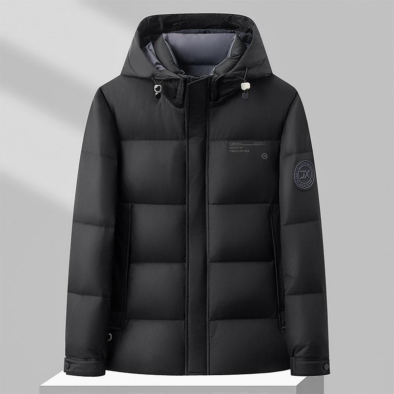 Autumn and Winter Duck Down Removal Cap Thickened Down Youth Casual Bread Clothes Warm Jacket
