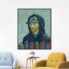 Handsome Van Gogh Self-portrait Poster Prints Canvas Wall Art Funny Painting Vintage Portrait Picture for Living Room Home Decor