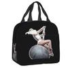 Custom Saint Nicolas Cage Insulated Lunch Bag for Camping Travel Funny Meme Waterproof Thermal Cooler Bento Box Women Children
