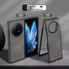 Vivo X Fold 3 Phone Case, Vivo X Fold 3 Protective Cover, Shockproof, Full Camera Protection, Simple, Folds 3 Leather Casen, Outer, Starry Black