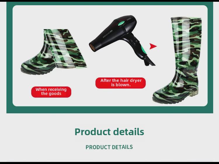 Мужские камуфляжные водонепроницаемые строительные ботинки с высоким голенищем 2025