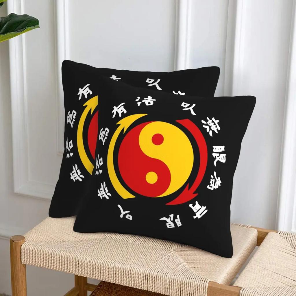 Jkd Jeet Kune Do Logo 2 Pcs Square Pillowcase Pillow Cover Cushion Zip Decorative Comfort Throw Pillow For Home Sofa