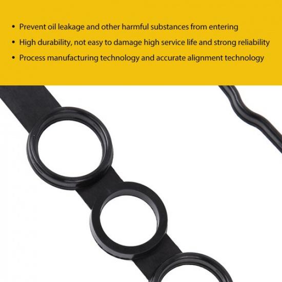 Valve Cover Gasket Set w/Grommets Fits 00-08 Toyota Corolla 1.8L L4 DOHC EXV