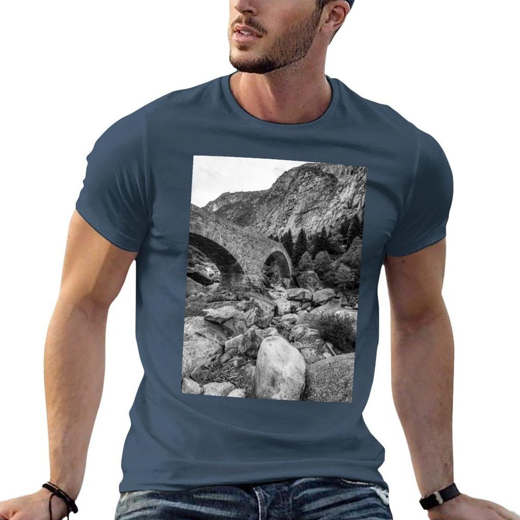 Schllenen Gorge Switzerland Tshirt Funny T Shirts Dark Humor Unisex T Shirt Graphic T Shirts For Unisex Graphic Vintage Tshirt