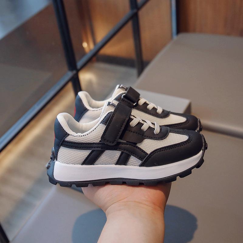 Children's Fashion Breathable Velcro Double Mesh Sports and Casual Shoes Student Versatile Children's Shoes Forrest Gump Shoes