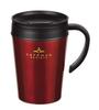 Pearl Metal Coffee Cherry with Vacuum Cafe Mug Barista Mug, 400ml, Lid, HB-3989