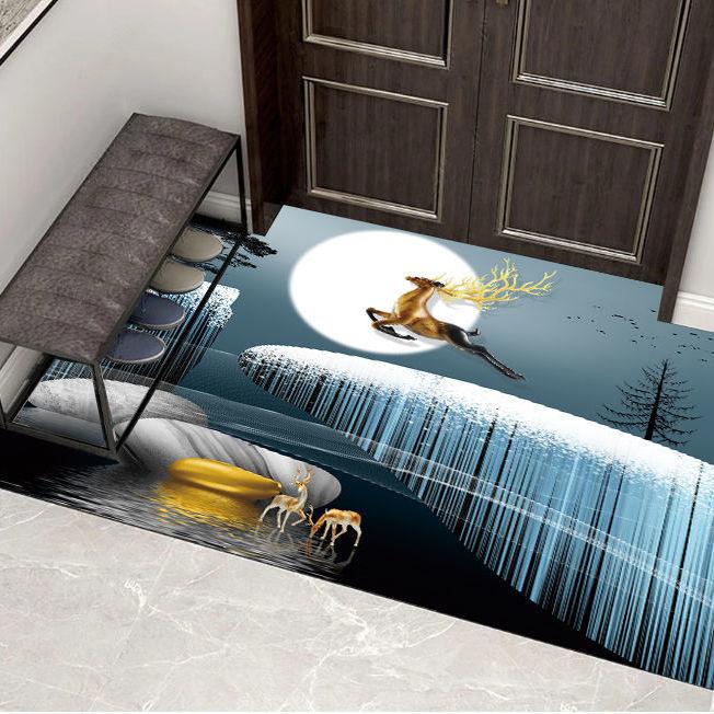 Входной коврик Напольные коврики Нескользящая основа Резиновый Приветственный придверный коврик Коврик для ванной комнаты Кухонный коврик