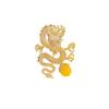 Domineering Flying Dragon Brooch Men'S And Women'S High-End Pin Temperament Pearl Corsage Casual Blazer Accessories