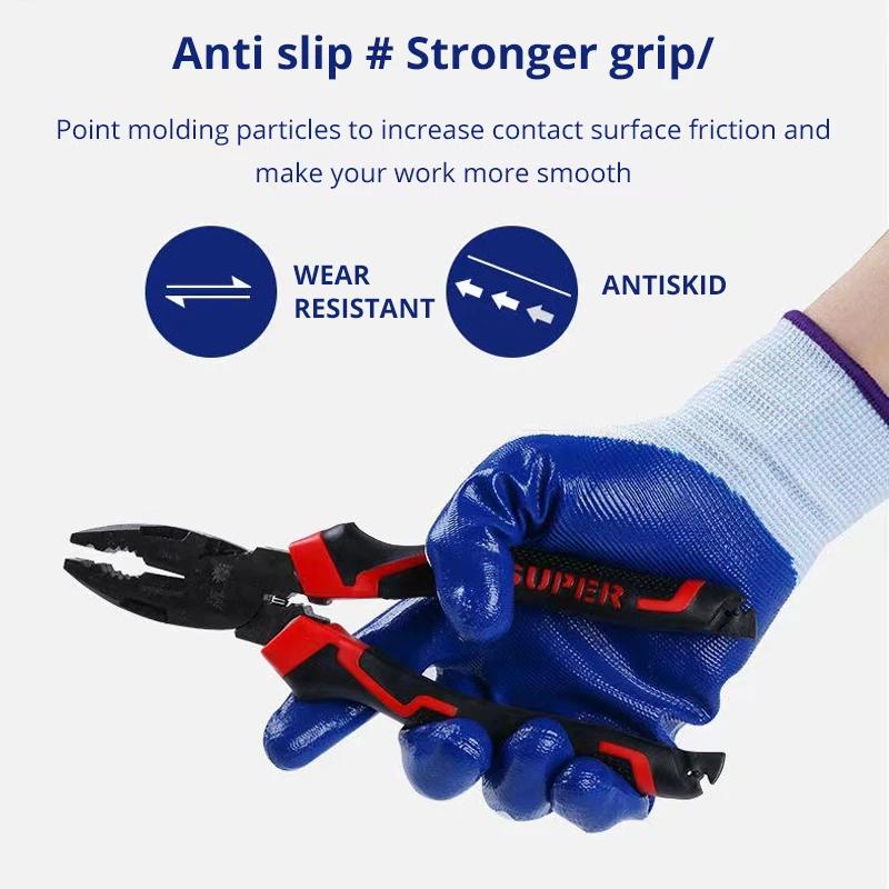 Thin Latex Non-slip Wear-resistant Work Gloves, Rubber Dip Glue Rubber Skin Thickened Thin Gloves, Labor Protection