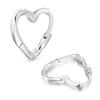 Hoop Earrings Heart Earrings Ladies Ring Earrings Compatible with Metal Allergies S925 Silver Popularity Women Presents Anniversary Birthday