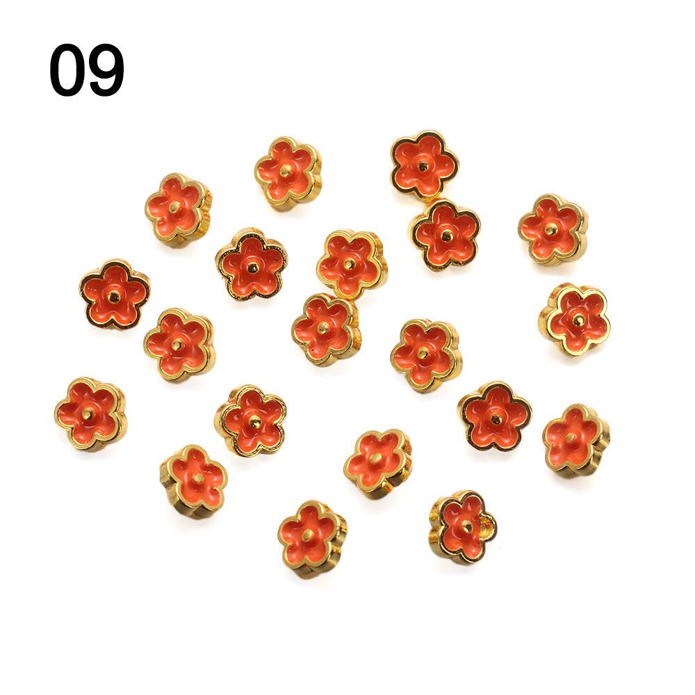 20pcs 5.5mm Flower Buckles Handmade DIY Doll Clothes New Stuffed Toys Accessories  1/6 Doll