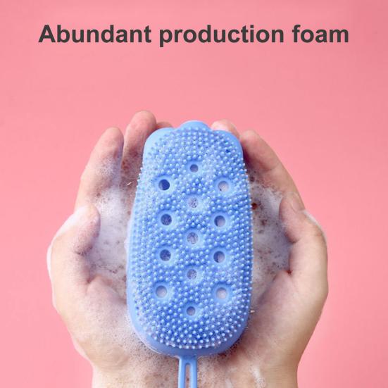 Скраб для тела Мягкая текстура Хорошая устойчивость Дизайн шнурка Отличная пена для ванны TPR Щетка Массажер для дома