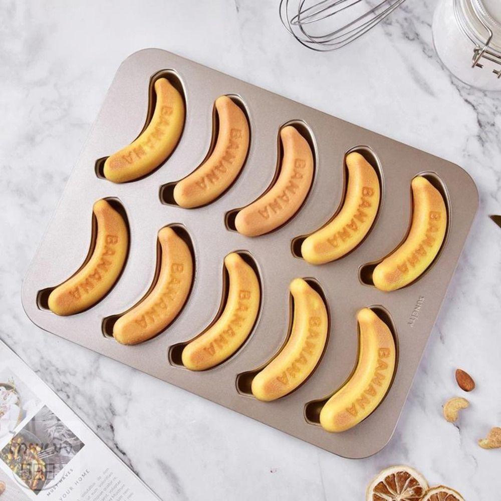 Non-Stick Baking Pan Banana Shape Baking Tray Moulds DIY Baking Cake Mold Home Kitchen