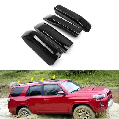 Черная крышка торца рейлинга на крышу 4 шт. для Toyota 4Runner 2010 - 2018