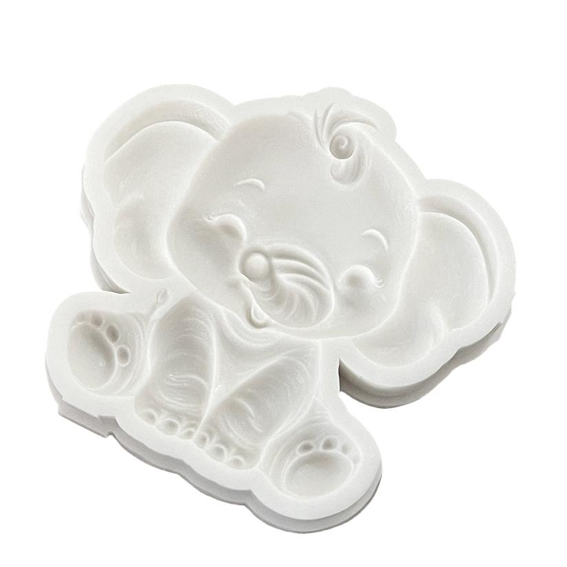 Силиконовая форма для сахарной мастики, шоколада, кексов, выпечки, помадки, инструменты для украшения торта, слоненок