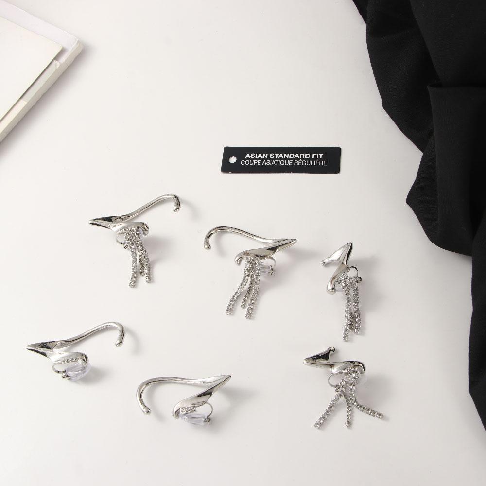 Серьги женские серьги-каффы эльфийские серьги-клипсы без пирсинга серьги-кисточки серьги-цепочки