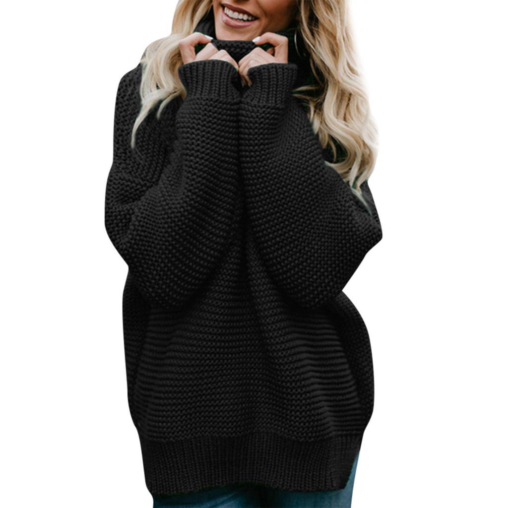 Women's Casual Long Sleeve Chunky Turtleneck Knit Sweater Winter  Long Sleeve Sweater Sweater Sweater