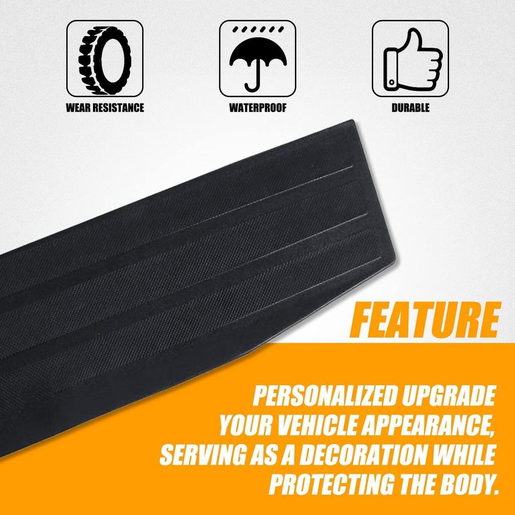 RANSOTO Tailgate Molding Trim Compatible With    2024 2025 Ford F150 F-150 Flexible Flex Step Cap Top Trim Protector Cover Replaces FO1904150C,