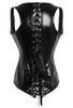 DOKiDOKi Эмалевый корсет с открытой грудью (черный) Топ на шнуровке Косплей-костюм для СМ, Доминатрикс, Бондажа, Панка, Рока и Сексуальный