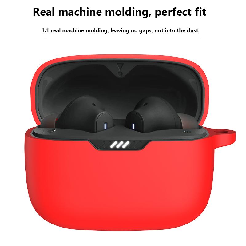 Силиконовый Чехол для переноски для JBL Tune Buds Ударопрочный Защита от царапин и ударов Чехол-футляр для зарядного кейса для наушников JBL Tune Buds