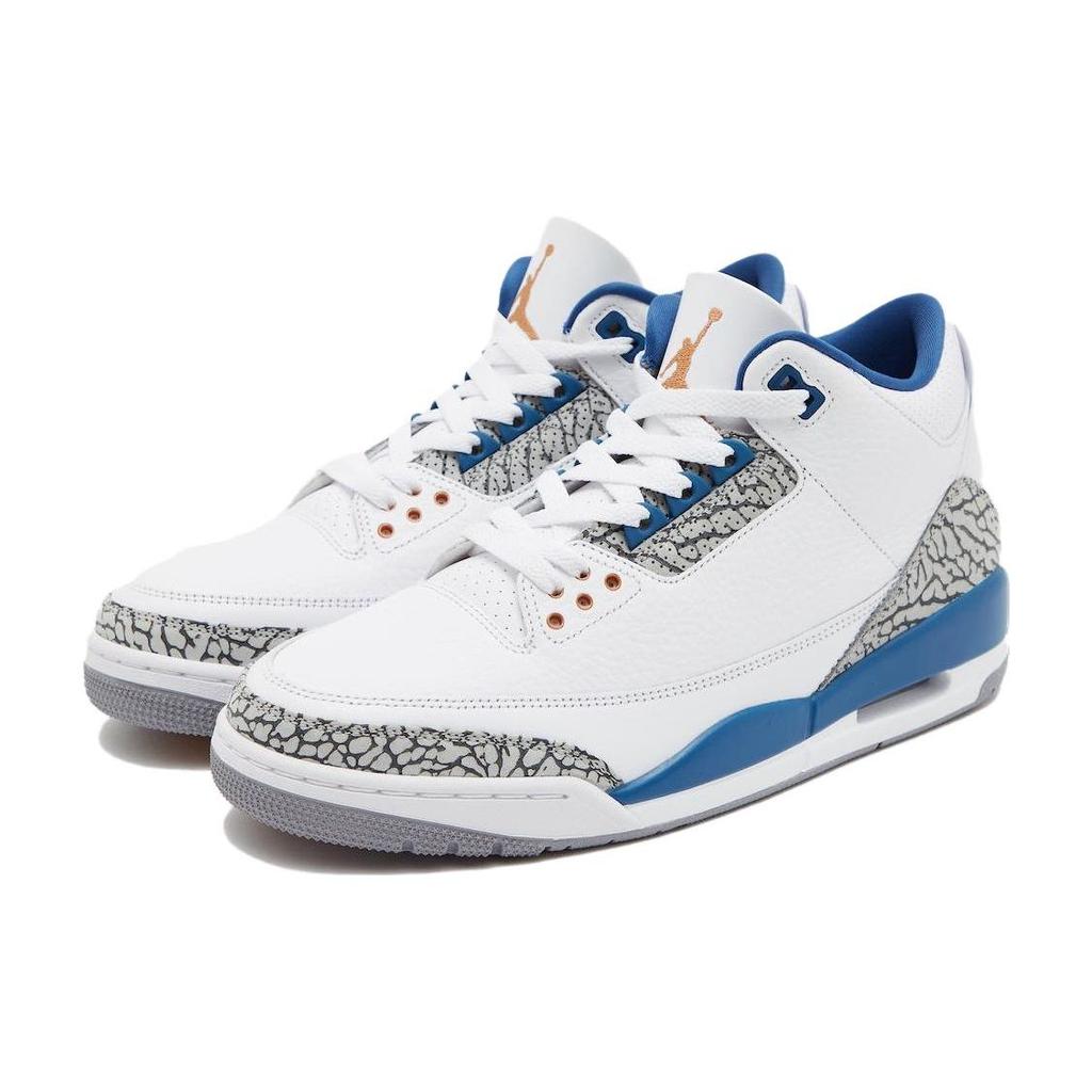 Air Jordan 3 Retro Washington Wizards Мужские кроссовки Белый металлик-медь True-Blue CT8532-148